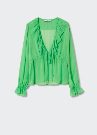 Mango - Blusa Green