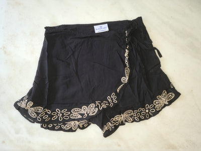 Sur de Asia - Short Siddharta Pareo Negro