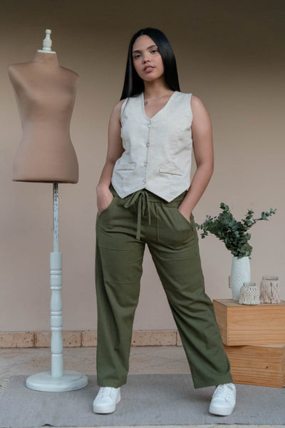 Mckenzie - Pantalon Lino
