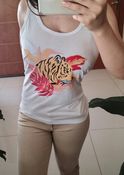 Zhoue - Musculosa Naomi Blanca