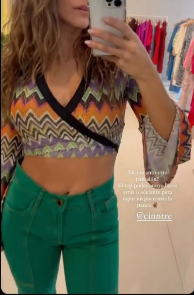 CINNTRE - LancaPerfume - Jeans Rectos Verde