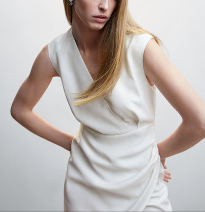 MNG - Vestido Dafne Blanco