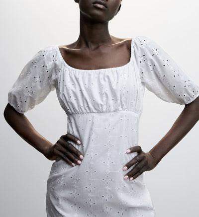MNG - Vestido Bordi