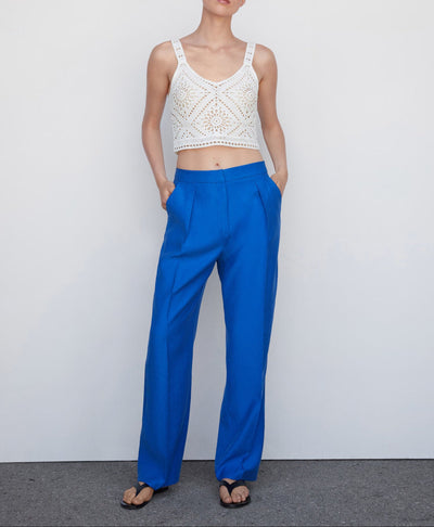 MNG - Pantalon Ela Azul