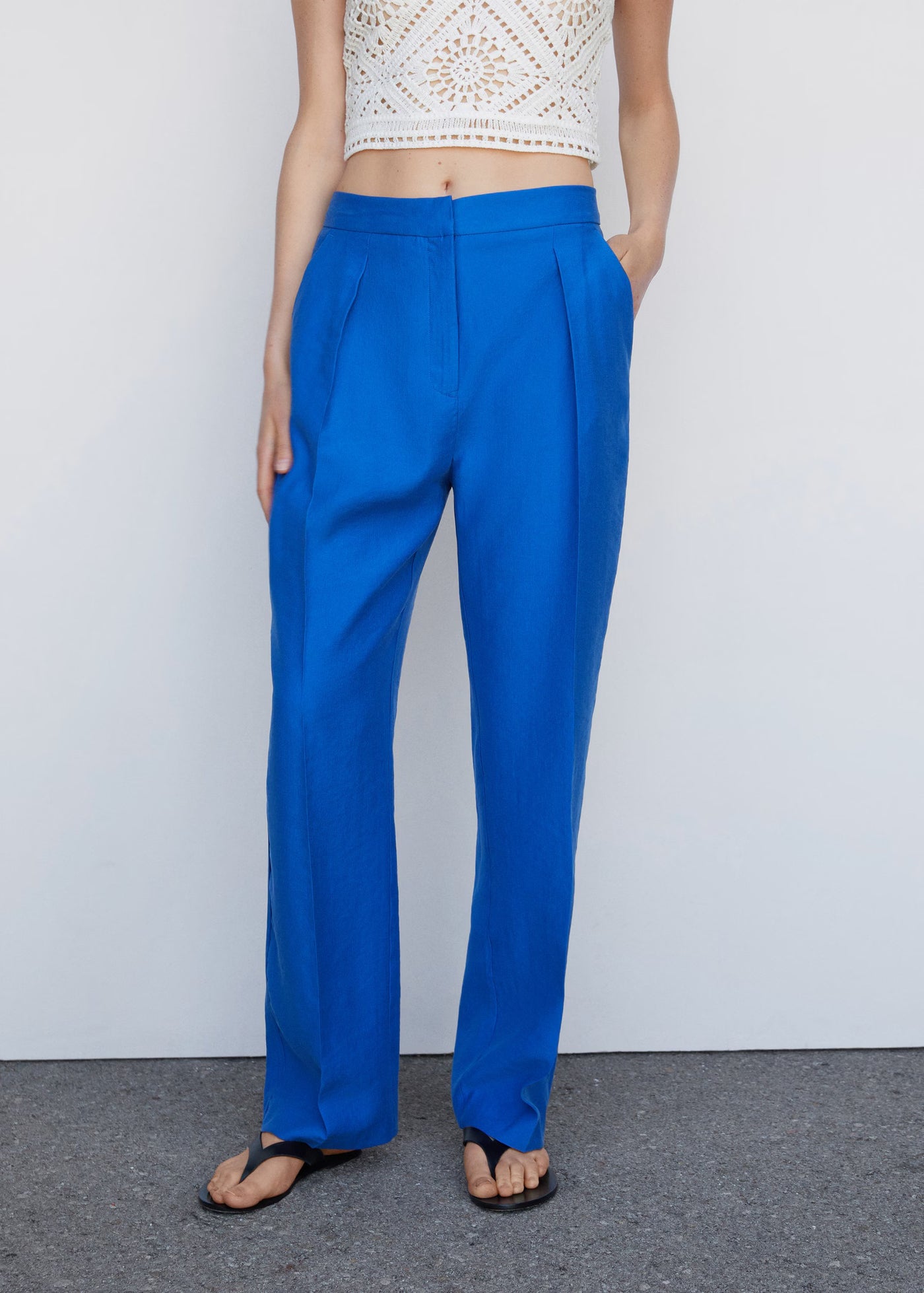 MNG - Pantalon Ela Azul