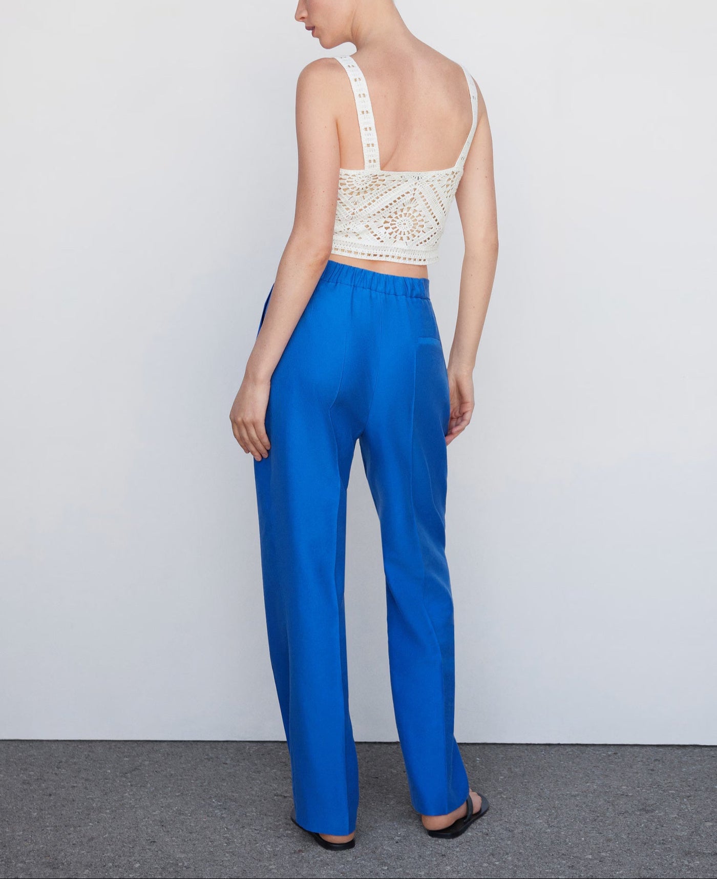MNG - Pantalon Ela Azul