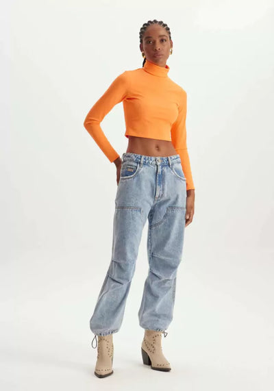 Mia Bakana - LancaPerfume - Blusa Canale Cropped con collar alto