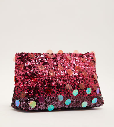 Parfois - Clutch con correa de cadena y lentejuelas