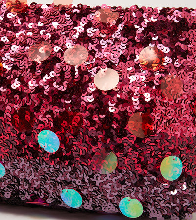 Parfois - Clutch con correa de cadena y lentejuelas