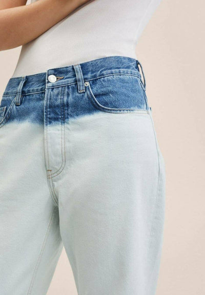 Mango - Jeans straight tie-dye