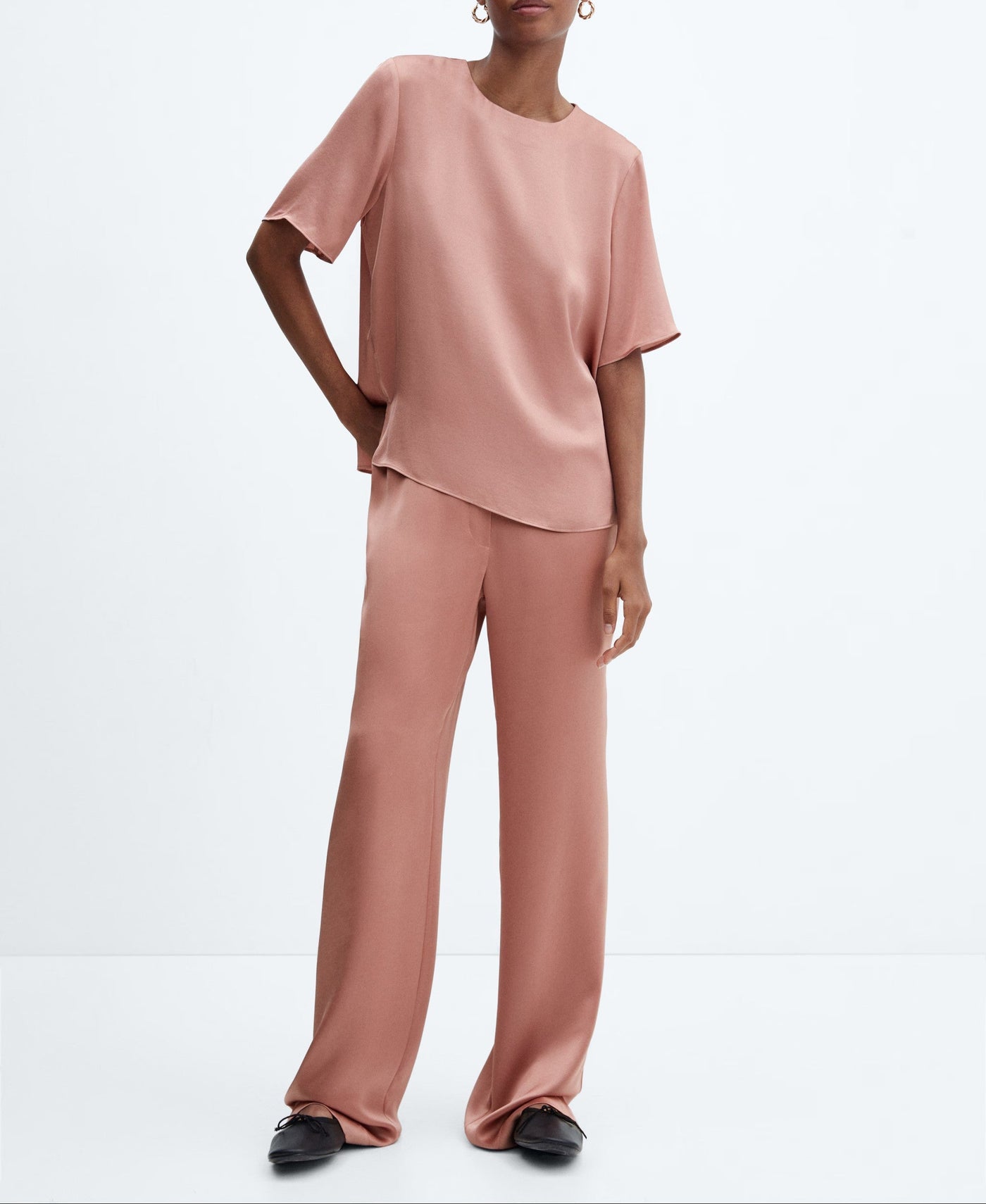 MNG - Pantalon Massim Rosa