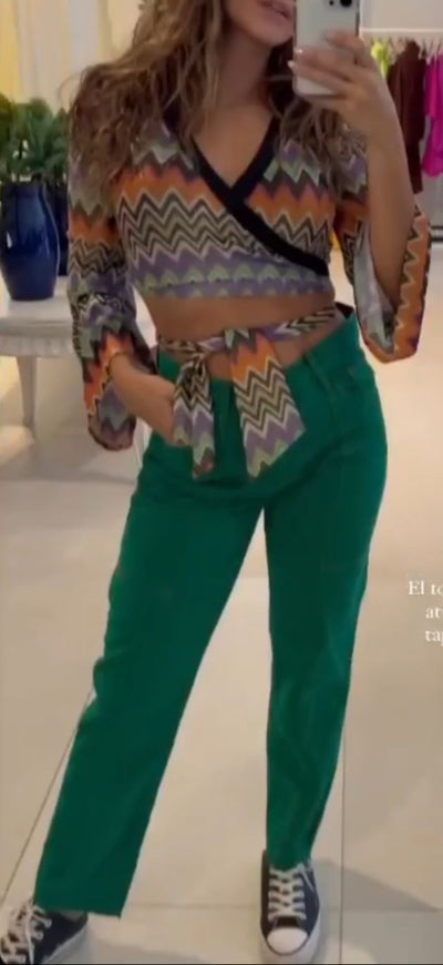 CINNTRE - LancaPerfume - Jeans Rectos Verde
