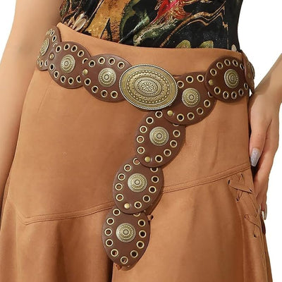 Unico - Cinturon Bohemio Marron