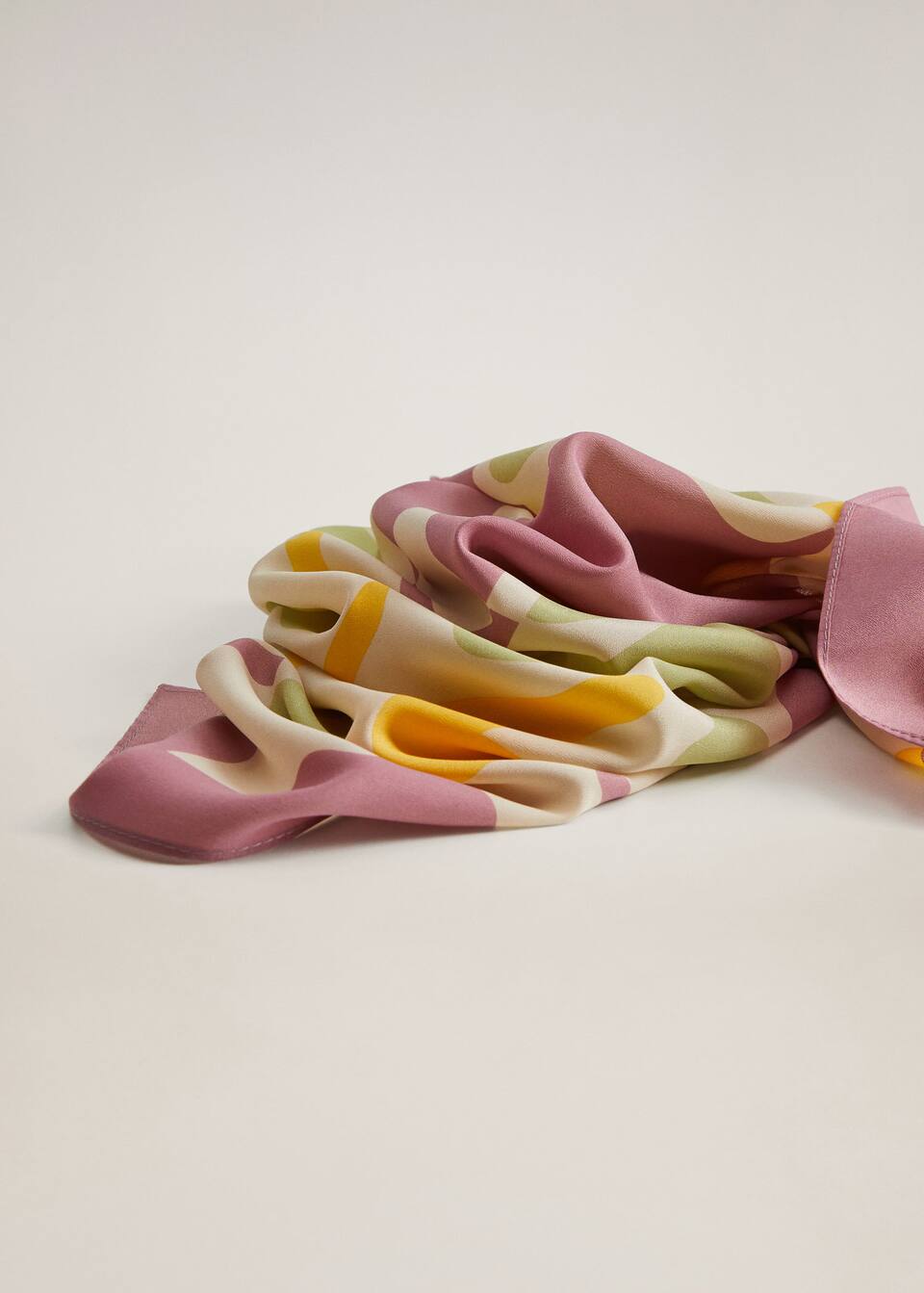 Mango - Pañuelo estampado multicolor