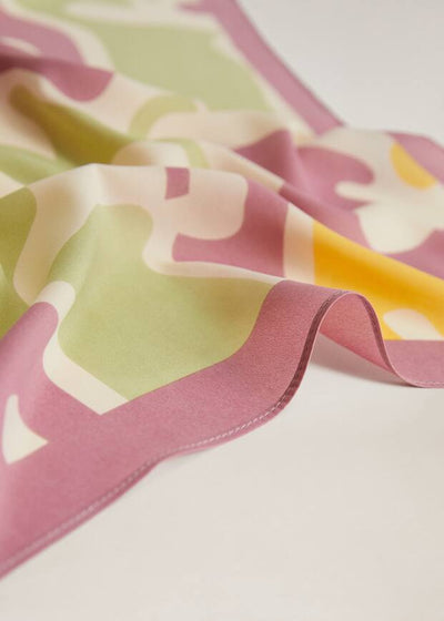 Mango - Pañuelo estampado multicolor