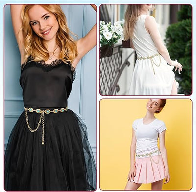 Unico - Cinturon Dorado Turquoise