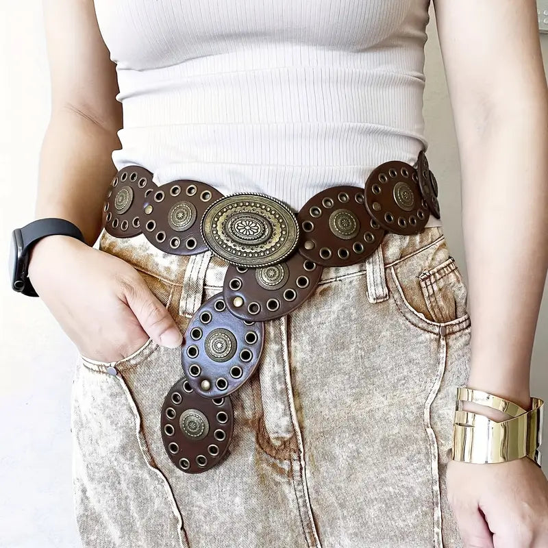Unico - Cinturon Bohemio Marron