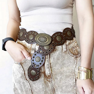 Unico - Cinturon Bohemio Marron