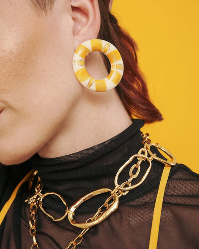 Project-White -  Mechi Garay Collar Nacata Dorado