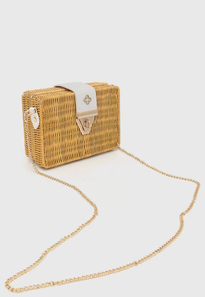 Capodarte -  Clutch Capodarte De Mimbre Natural