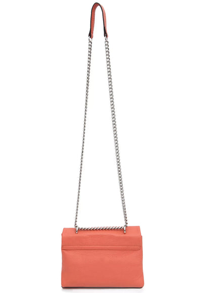 Capodarte - Bolso Capodarte De Cuero - Coral Con Logo