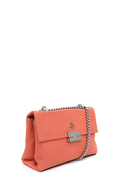 Capodarte - Bolso Capodarte De Cuero - Coral Con Logo