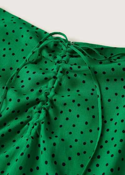 MNG - Falda estampada fruncida