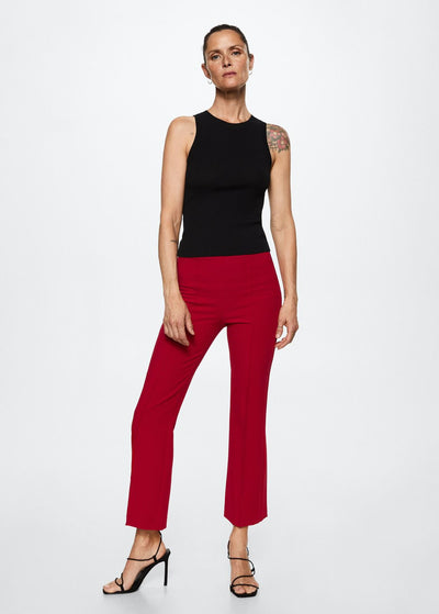 MNG - Pantalón Flare Crop
