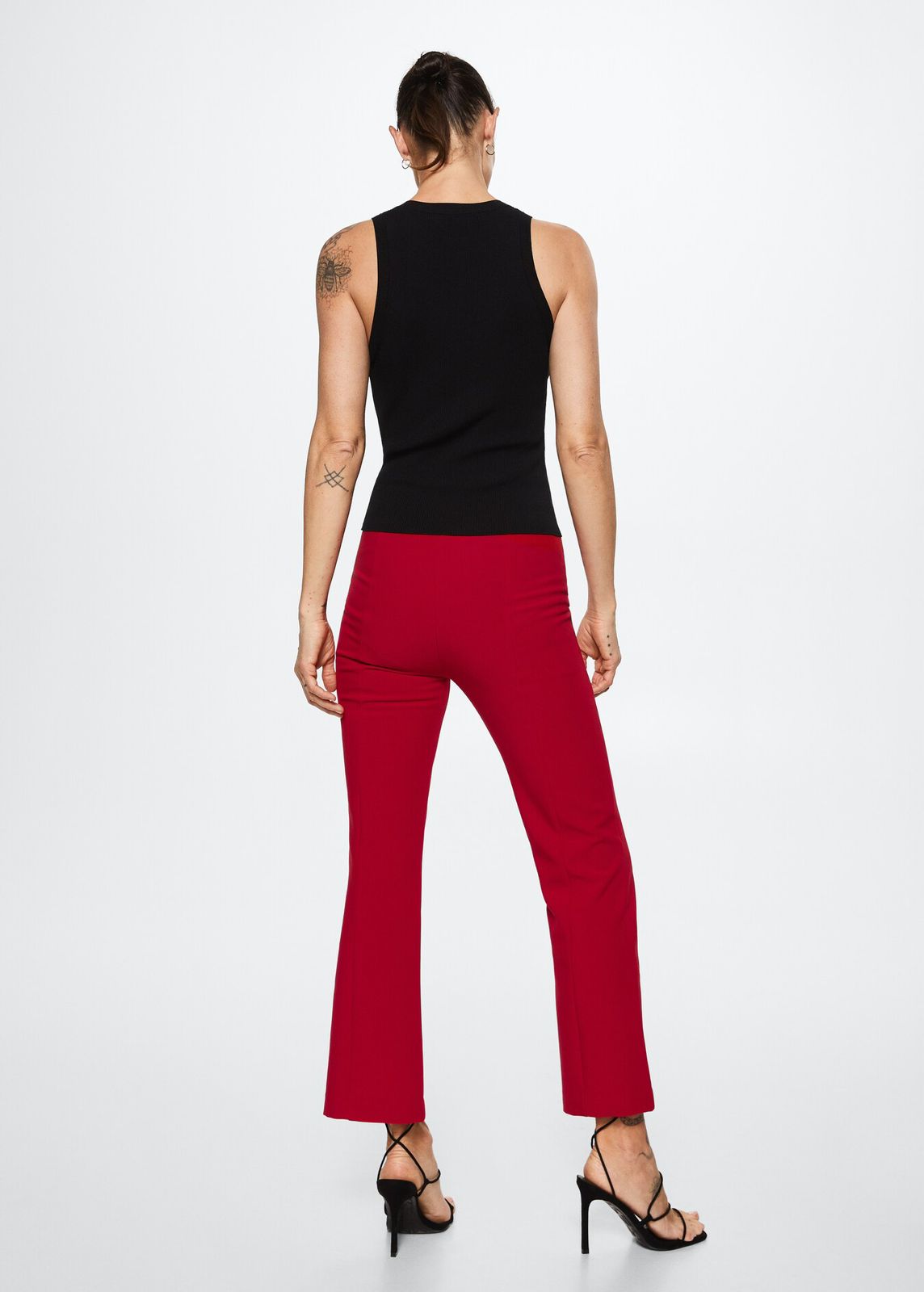 MNG - Pantalón Flare Crop