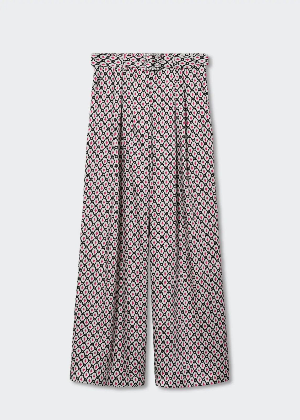 MNG - Pantalón palazzo estampado Satinado