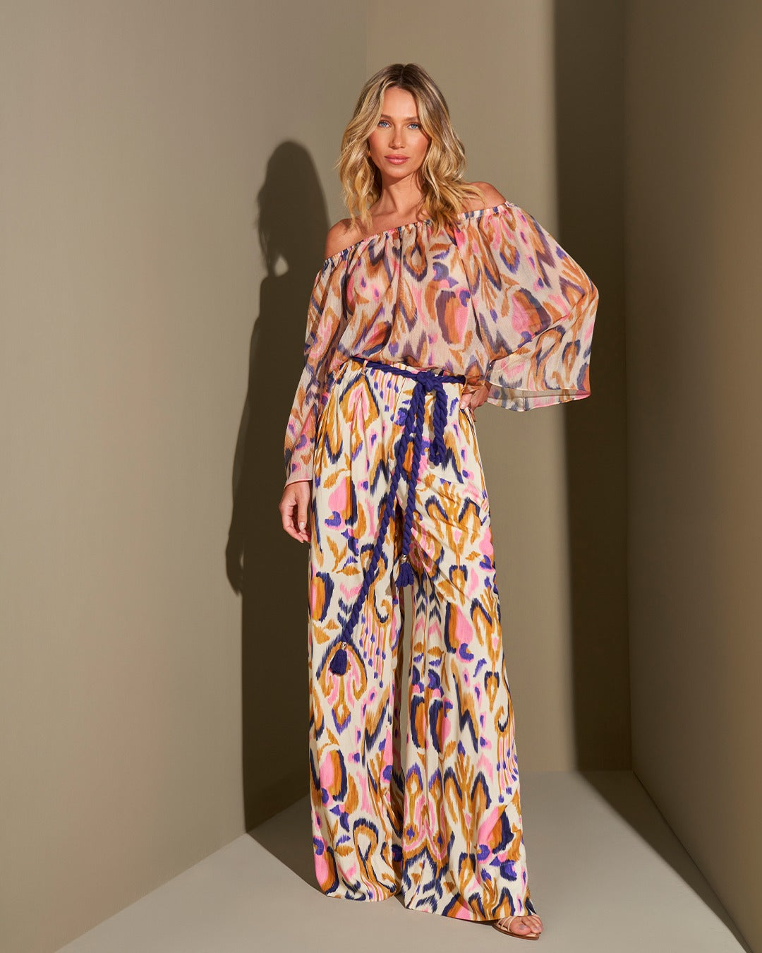 CINNTRE - Pantalon Estampa Colores