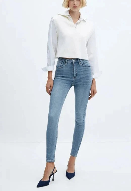 Mango -Jeans skinny tiro medio Elsa