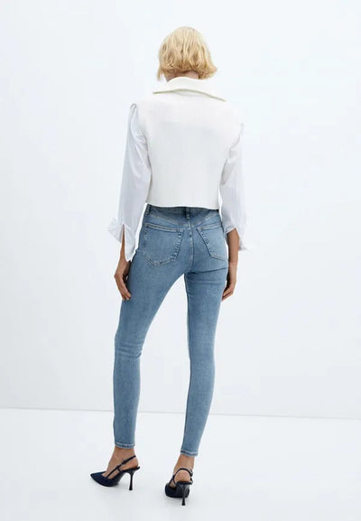 Mango -Jeans skinny tiro medio Elsa