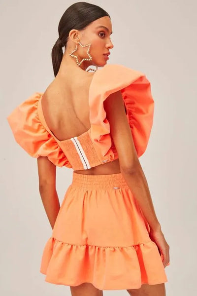 Mia Bakana - LancaPerfume - Falda Salmon