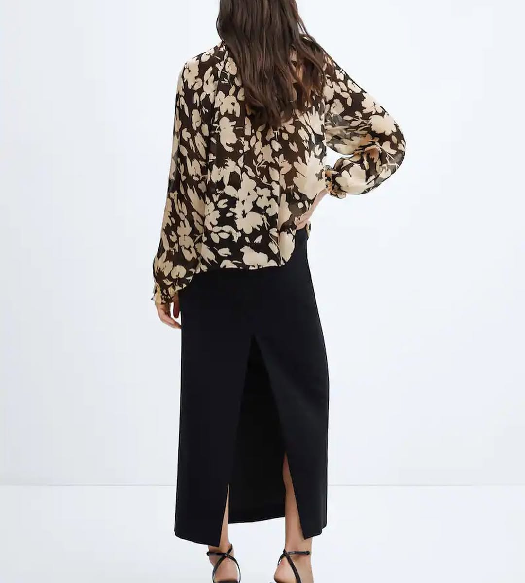 MNG - Falda cinturón abertura