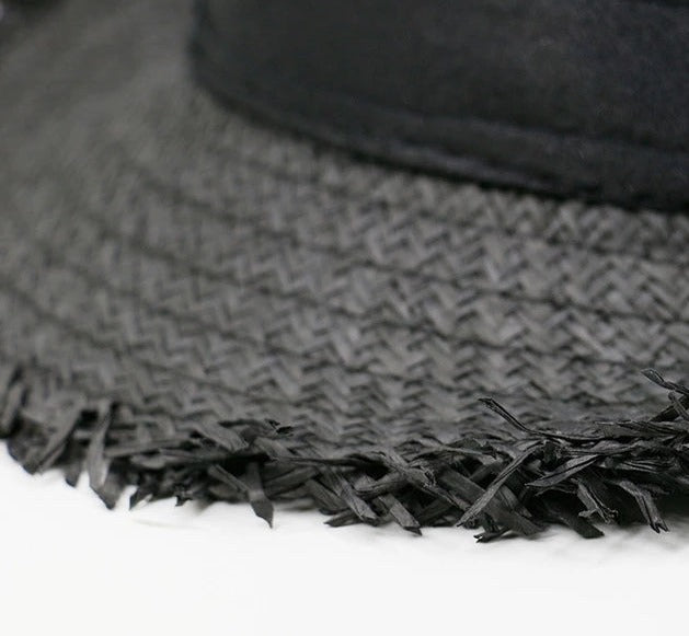 Essencials - Sombrero de Paja Negro