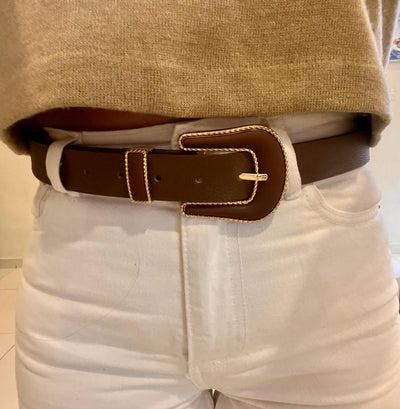 Unico - Cinturon Marron