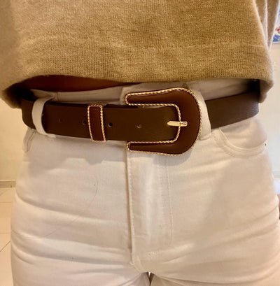 Unico - Cinturon Marron