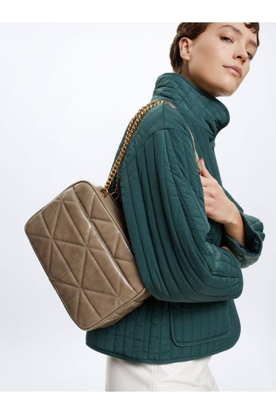 Parfois - Bolso efecto piel con asas de cadena