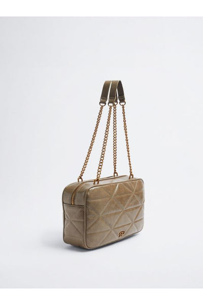 Parfois - Bolso efecto piel con asas de cadena