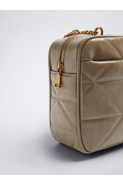 Parfois - Bolso efecto piel con asas de cadena