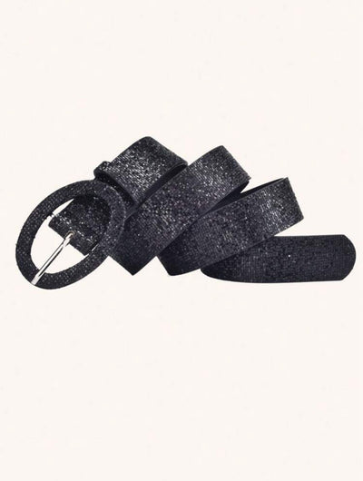 Unico - Cinturon Glitter negro