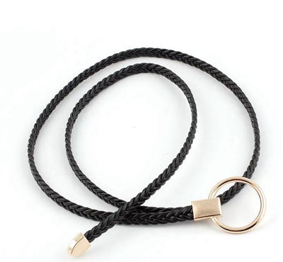 Unico - Cinturo trenzado Suela y Negro