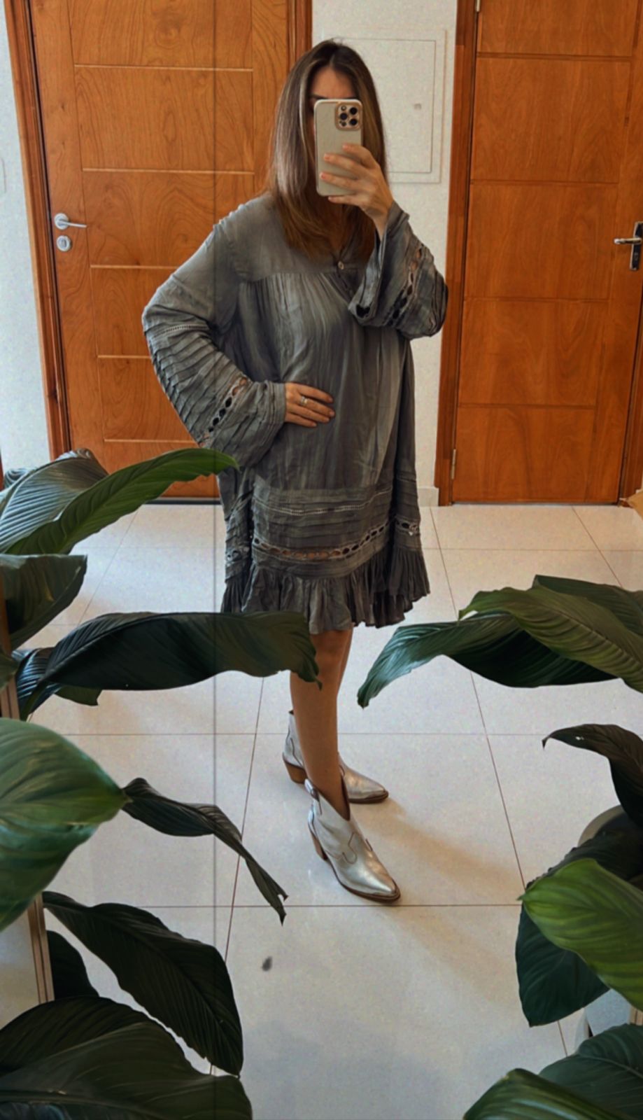 Sur de Asia - Poncho Pogoda Black