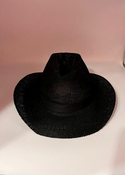 Essentials - Sombrero fibra de coco negro