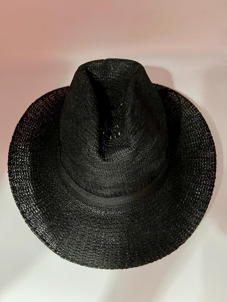 Essentials - Sombrero fibra de coco negro