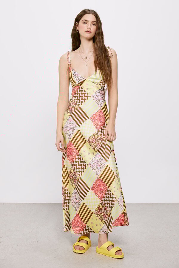 High Spirits by Springfield - Vestido Patch Satinado