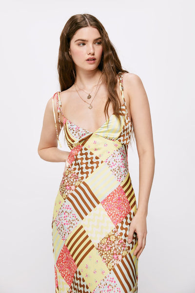 High Spirits by Springfield - Vestido Patch Satinado
