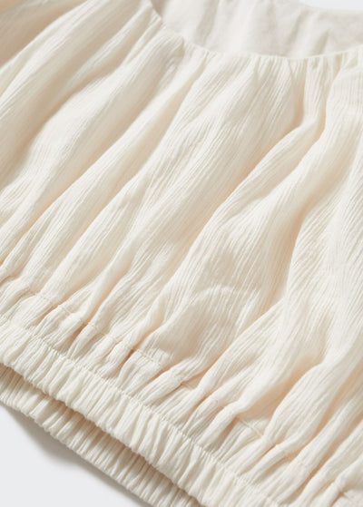 Mango - Blusa manga abullonada