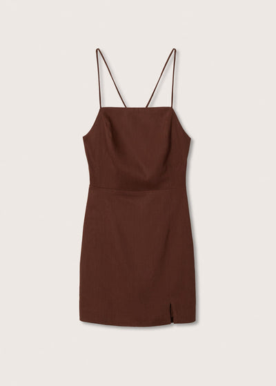 MNG - Vestido lino tirantes